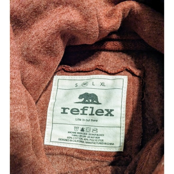 Reflex Love Hoodie Pullover Drawstring Pockets Colorblock Casual Athleisure M - Picture 4 of 6